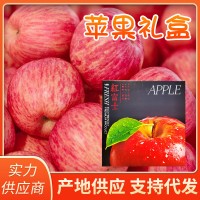 中秋礼品栖霞红富士苹果礼盒装整箱新鲜水果脆甜苹果礼盒批发
