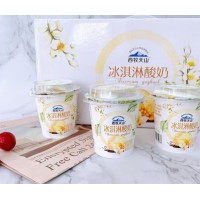 新疆西牧天山冰淇淋酸奶120克*14杯低温风味发酵乳冷藏酸奶