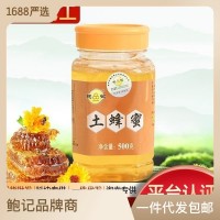 【源头厂家】鲍记农家自产土蜂蜜500g批发椴树蜜百花蜜批 发瓶装蜂蜜