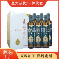 绿香远亚麻籽油500ml*6厂家直供团购批发食用油代理一件代发促销