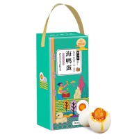 谛品居烤海鸭蛋礼盒装伴手礼熟咸鸭蛋60g*10枚开袋即食海鲜鸭蛋