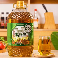 5L小榨纯香菜籽油压榨二级菜籽油工厂直销包邮